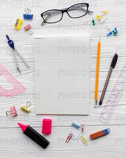 School desk glasses