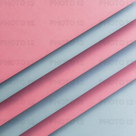 Pink gray card paper forming diagonal lines