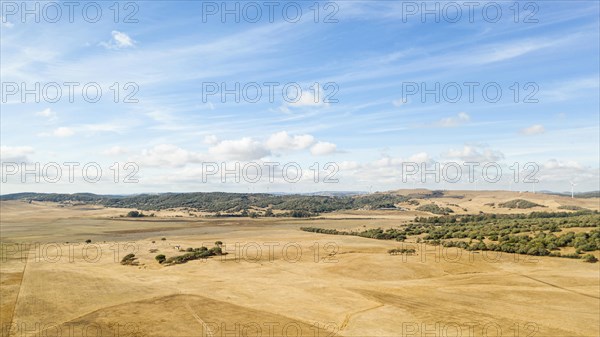 Amazing landscape with dry land