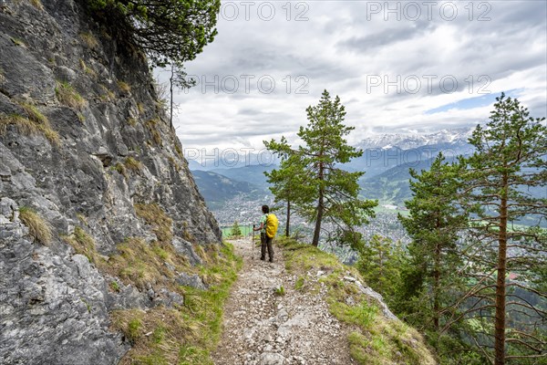 Mountaineer climbing the Katzenkopf