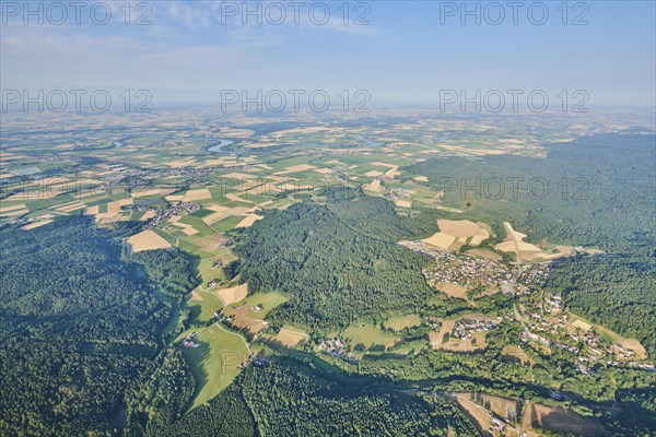 Aerial view over danubia river