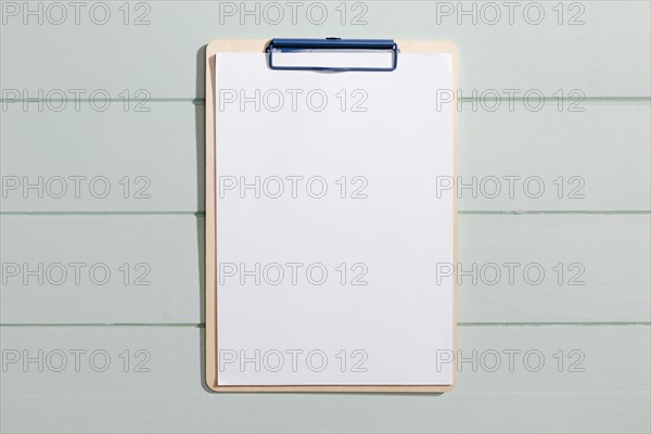 Minimalist copy space clipboard top view