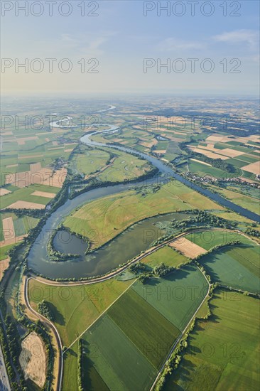 Aerial view over danubia river