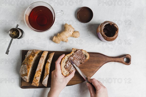 Breakfast with tea