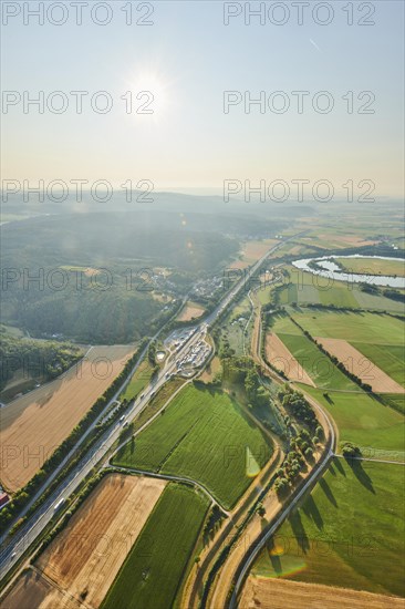 Aerial view over danubia river