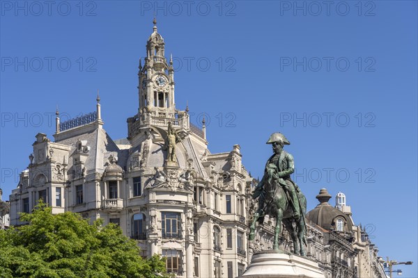 Equestrian Monument to Dom Pedro IV on Avenida dos Aliados