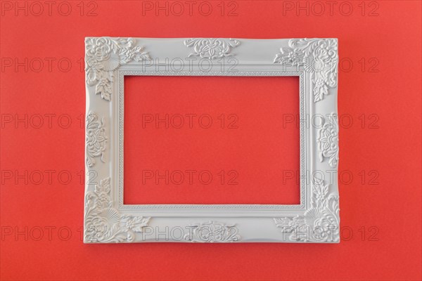 White vintage frame