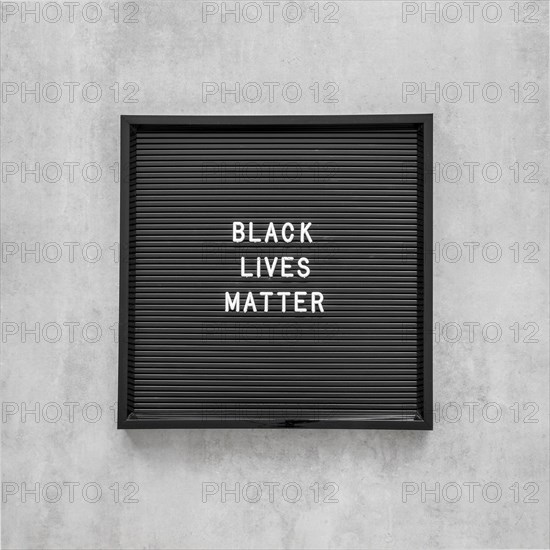 Black lives matter with frame