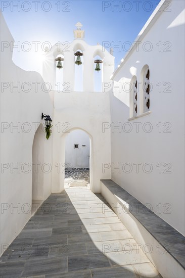 Archway with bells of the Greek Orthodox Chapel of Agios Antonios