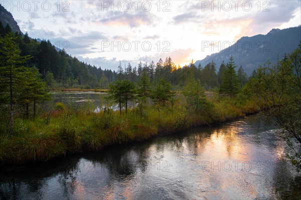 Sunset in the moor