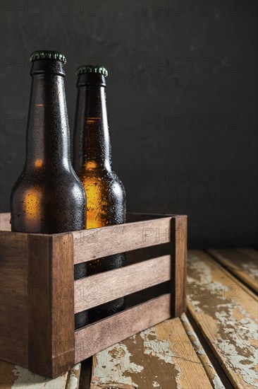 Beer glass bottles crate