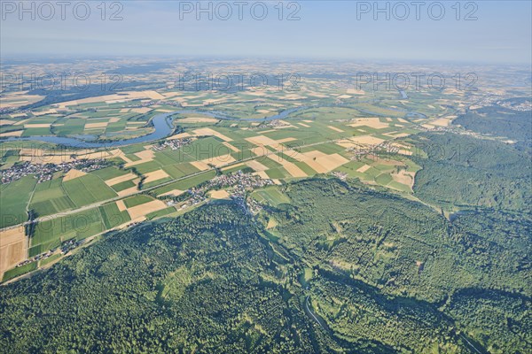 Aerial view over danubia river