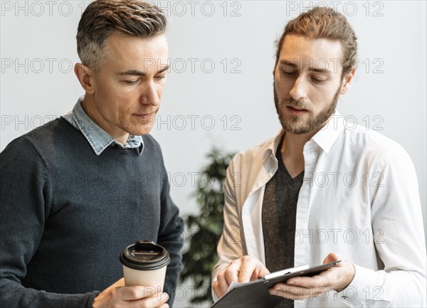 Young businesspeople working