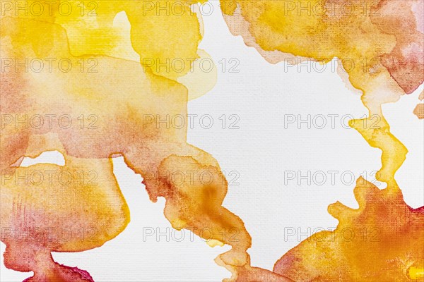 Abstract watercolor gradient orange background