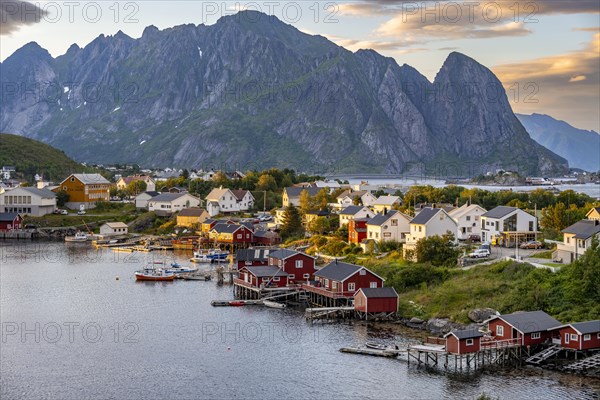 Village view of the fishing village Reine