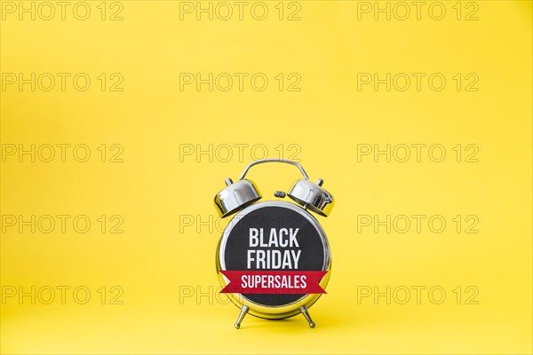 Alarm with black friday label