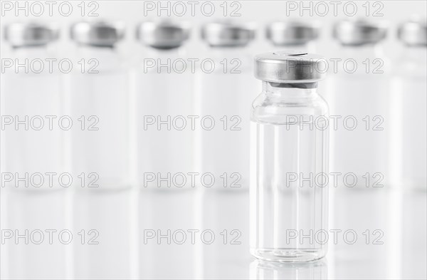 Preventive coronavirus vaccine bottles arrangement