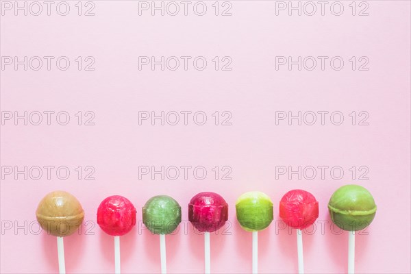 Colorful lollipops