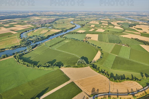 Aerial view over danubia river