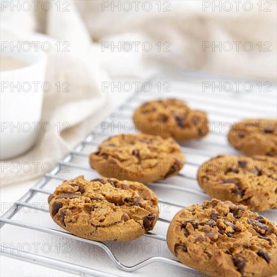 Front view cookies close up