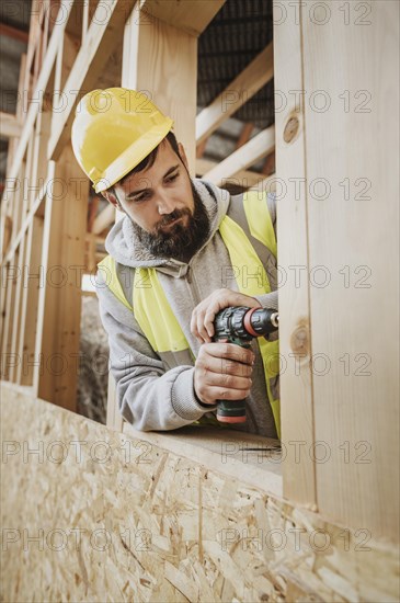 Man working carpentry