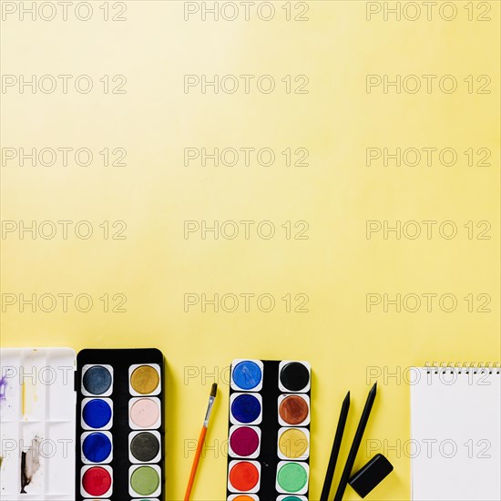 Various art supplies