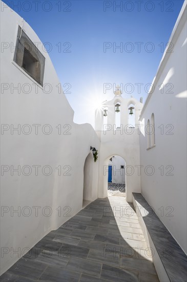 Archway with bells of the Greek Orthodox Chapel of Agios Antonios