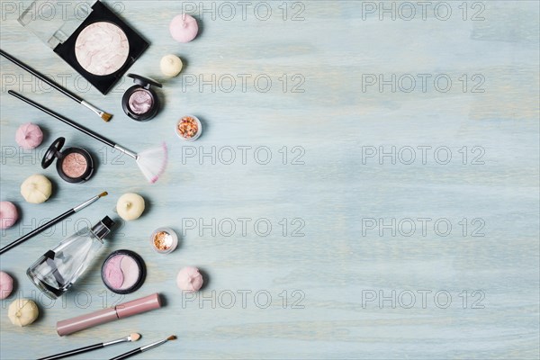 Eyeshadow brushes cosmetics sweets