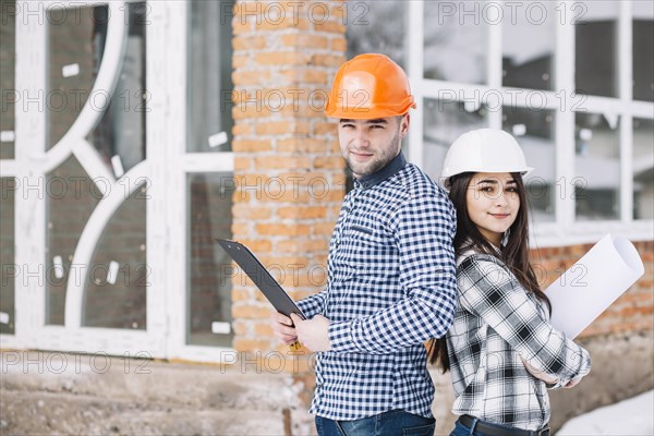 Two architects front house