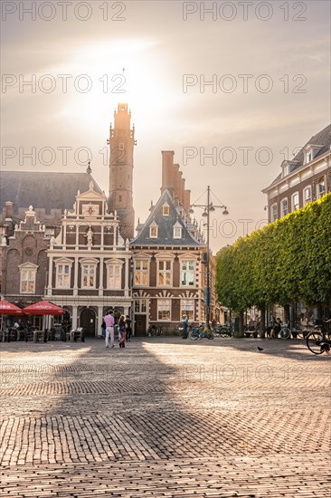 Haarlem City Hall at sunset