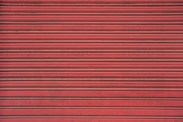 Red profiled sheeting