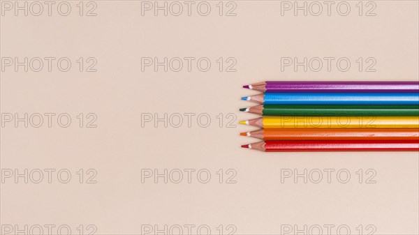 Wooden colored pencils lgbt