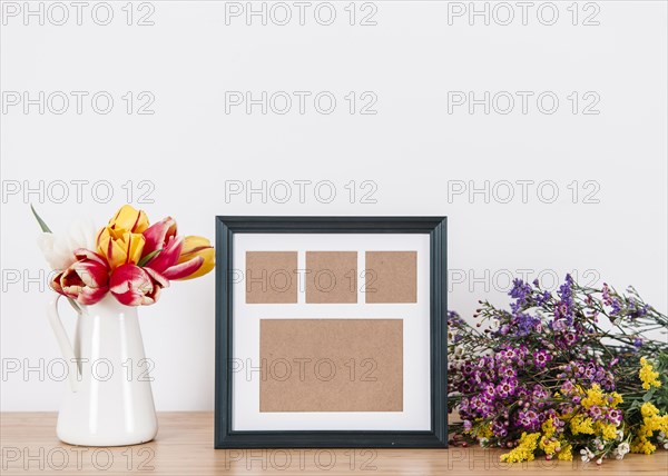 Black frame flowers