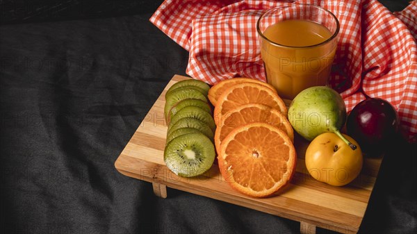 Moody fruit still life