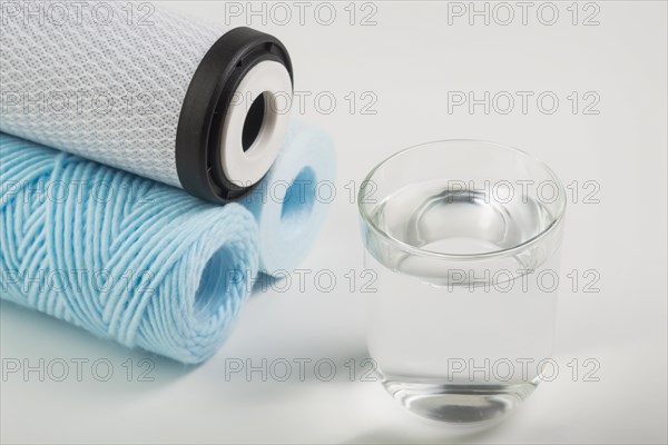 Pile water filters glass water