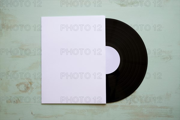 Vinyl mockup with paper covering
