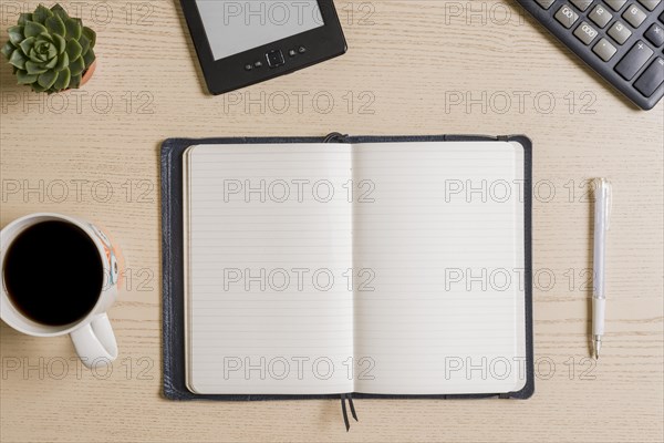 Coffee notebook table