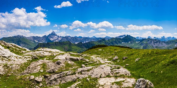 Koblat high trail on the Nebelhorn