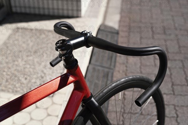 Close up bicycle outdoors