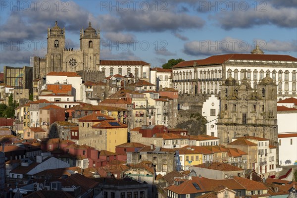 View from the Miradouro da Vitoria of the old town with the Se Cathedral