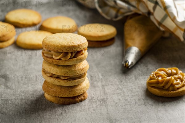 Delicious alfajores arrangement