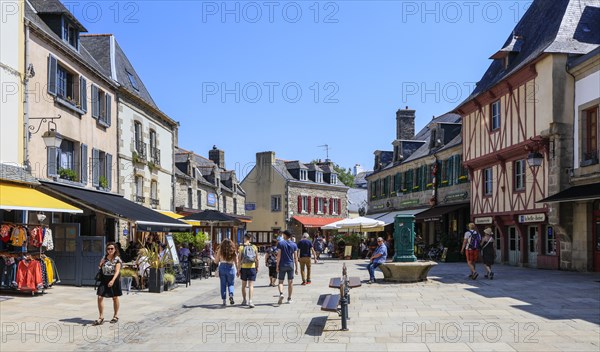 Walled old town Ville close in the port of Concarneau