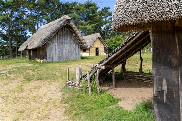 Wood and thatch buildings at West Stow