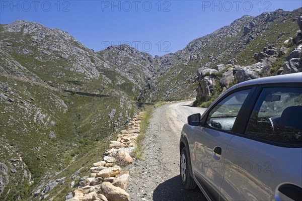 Swartberg Pass on the R328 running over the Swartberg mountain range between Oudtshoorn and Prince Albert