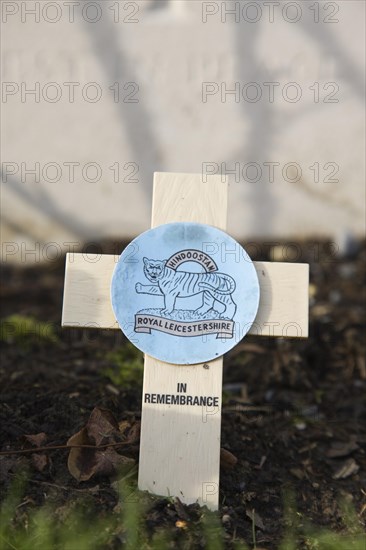 Bedford House cemetery with graves of First World War British Empire soldiers at Zillebeke near Ypres