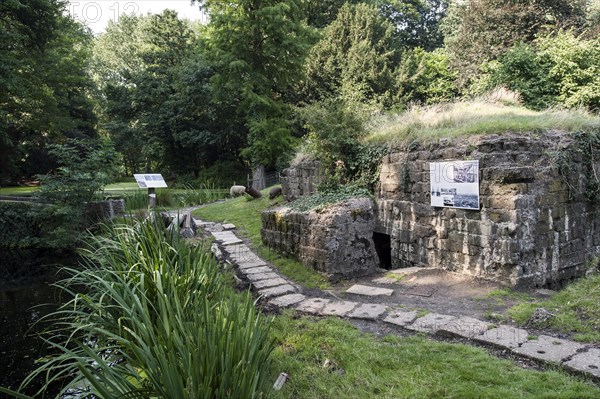 German bunker and pond made by mine crater at the Hooge Crater