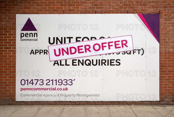 Under Offer notice on Penn Commericial estate agent adevrtising sign