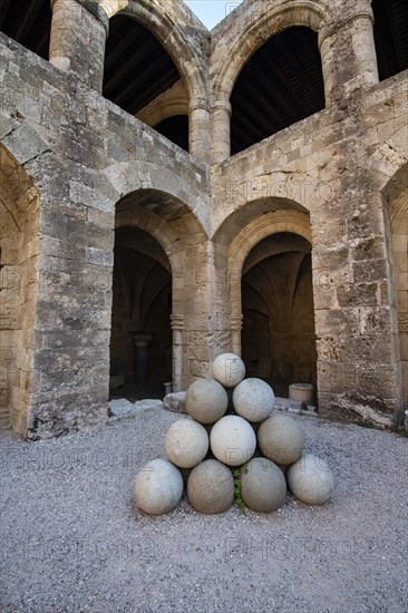 Historic cannonballs