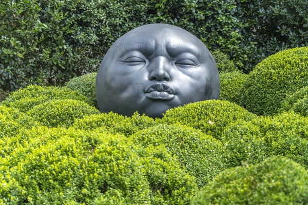 Giant Faces in the Garden of Emotions Jardin Emotions