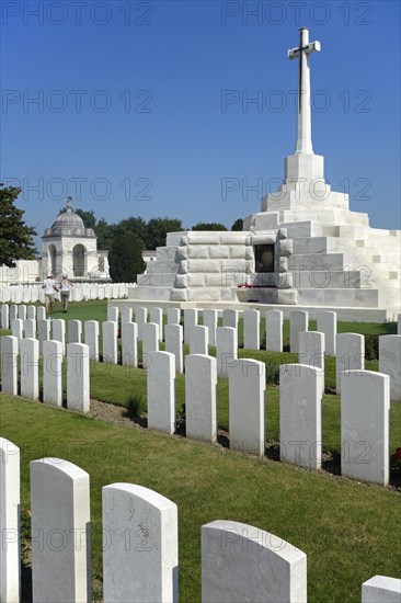 Cross of Sacrifice at the Tyne Cot Cemetery